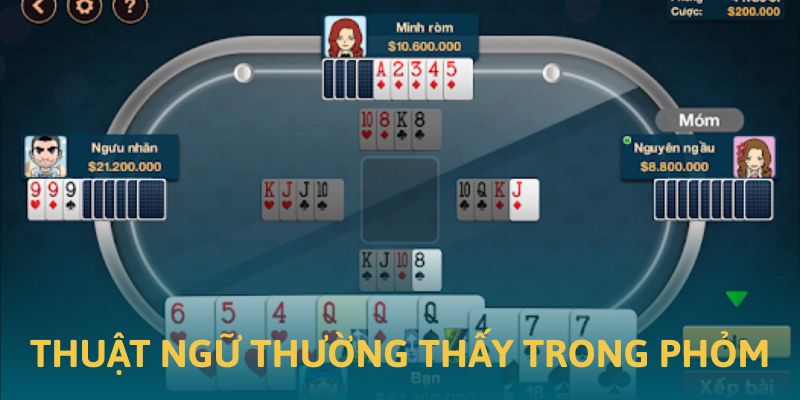 Ảnh minh họa những thuật ngữ quan trọng khi chơi phỏm 88GO Ảnh minh họa những thuật ngữ quan trọng khi chơi phỏm 88GO