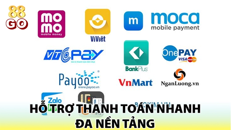 hỗ trợ thanh toán nhanh đa nền tảng